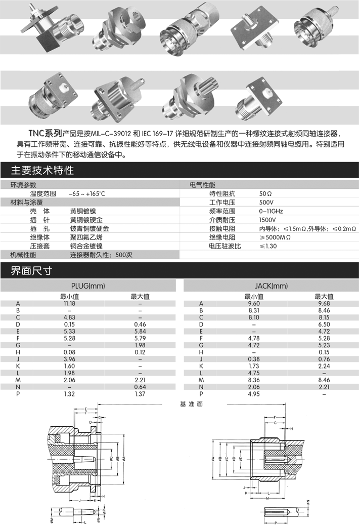 TNC系列射频同轴连接器